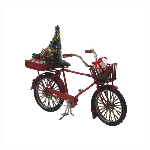 Julecykel med tr og gaver