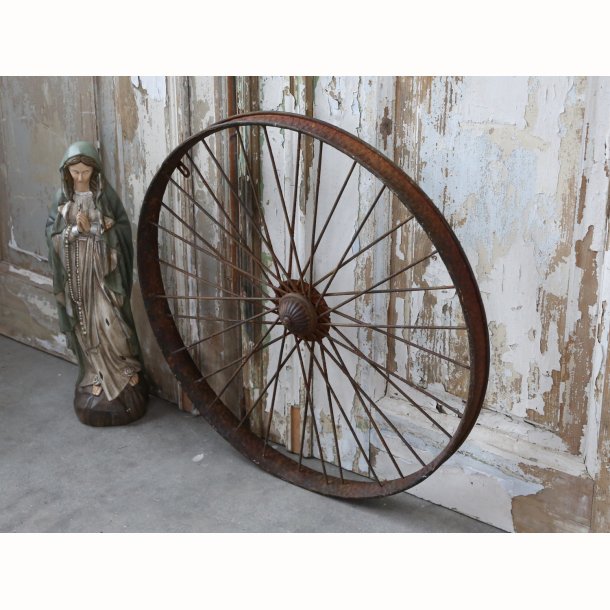 Dekorations hjul antique rust